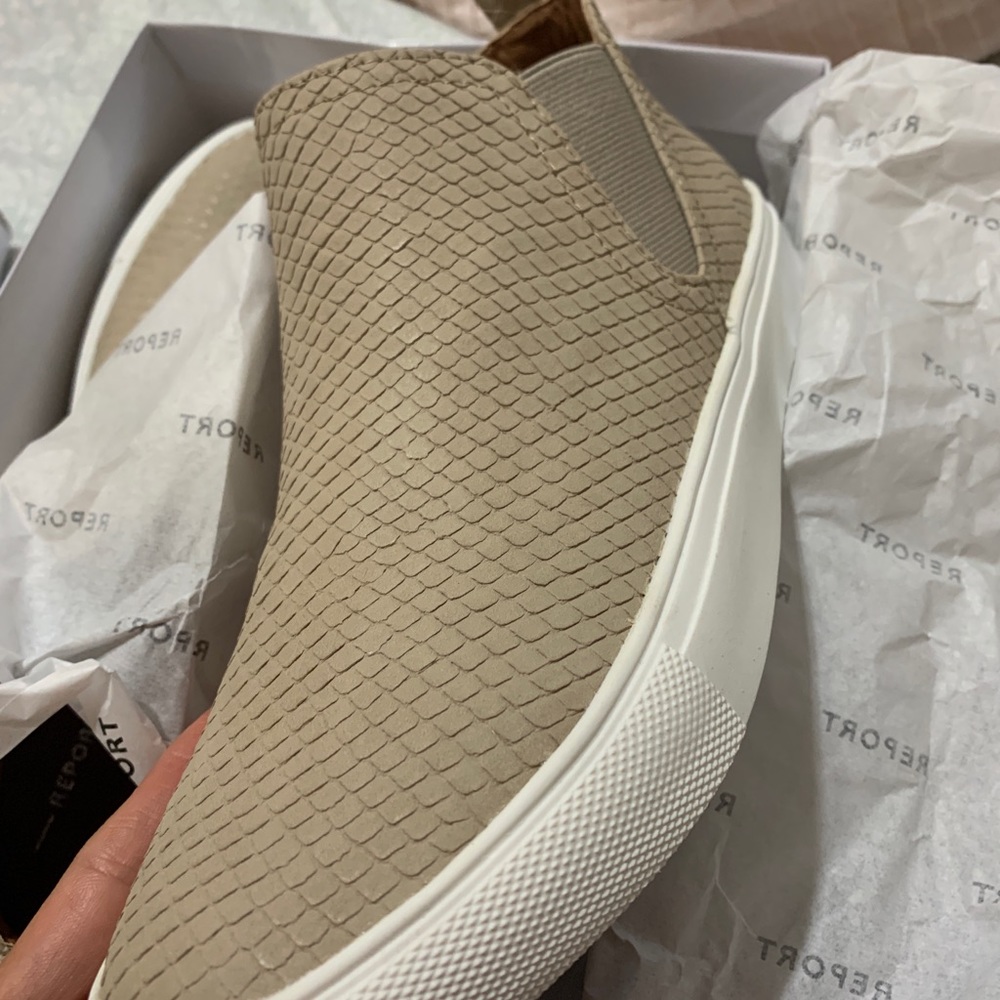 Tan shoes
